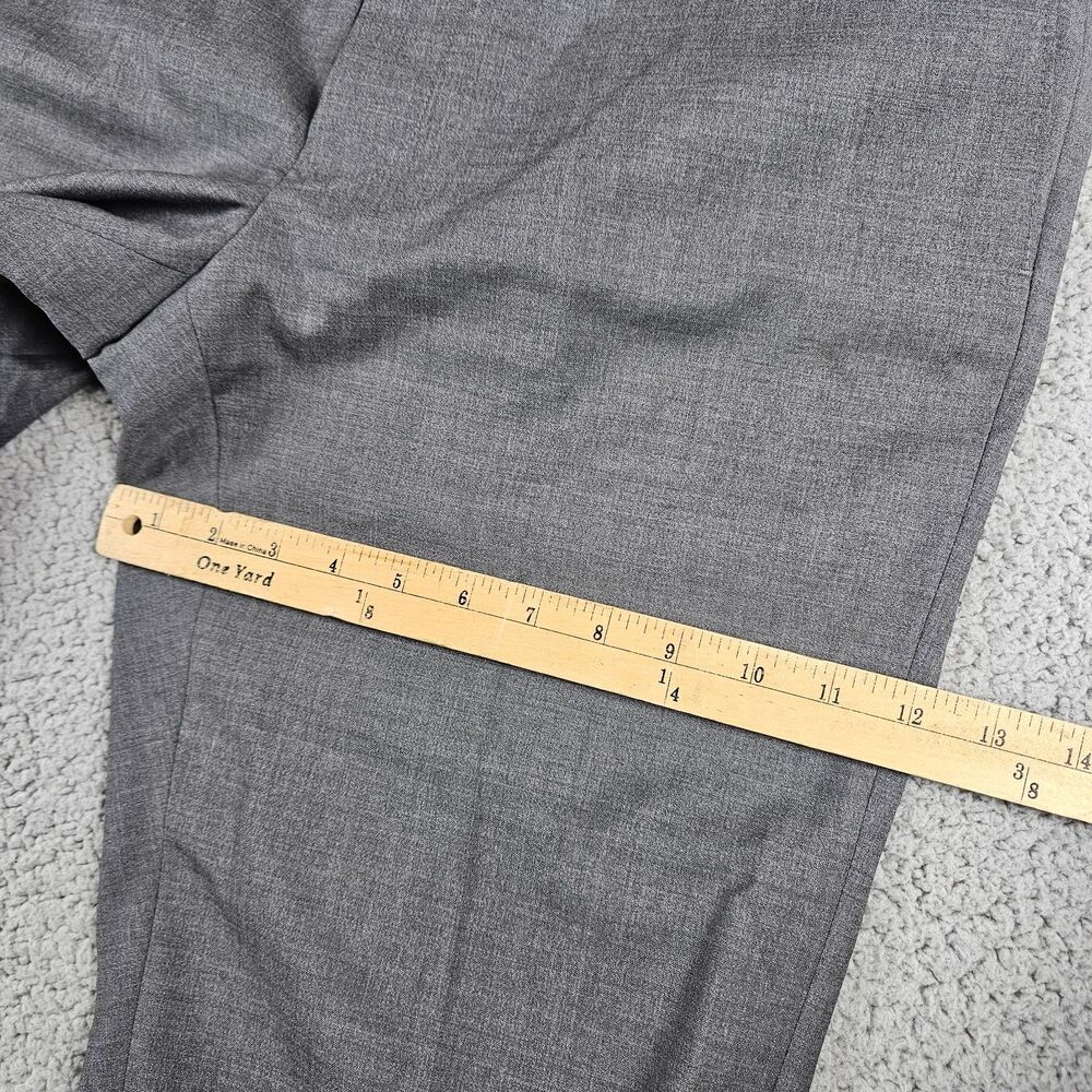 Samuelsohn Dress Pants Mens 34x30 Gray REDA 110s Wool Italian Cuffed Performance - Picture 11 of 16